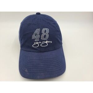 Women Jimmie Johnson #48 Bedazzled Chase Strapback Adjustable Hat Cap Mom NASCAR